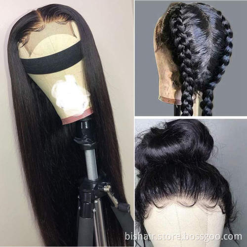 Glueless Full Lace Brazilian Human Lace Wig, Unprocessed 100% Human Hair Full Lace Wig, Natural Human Hair Wig For Black Women